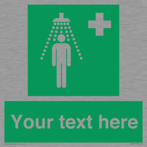 Custom Safety Shower Sign